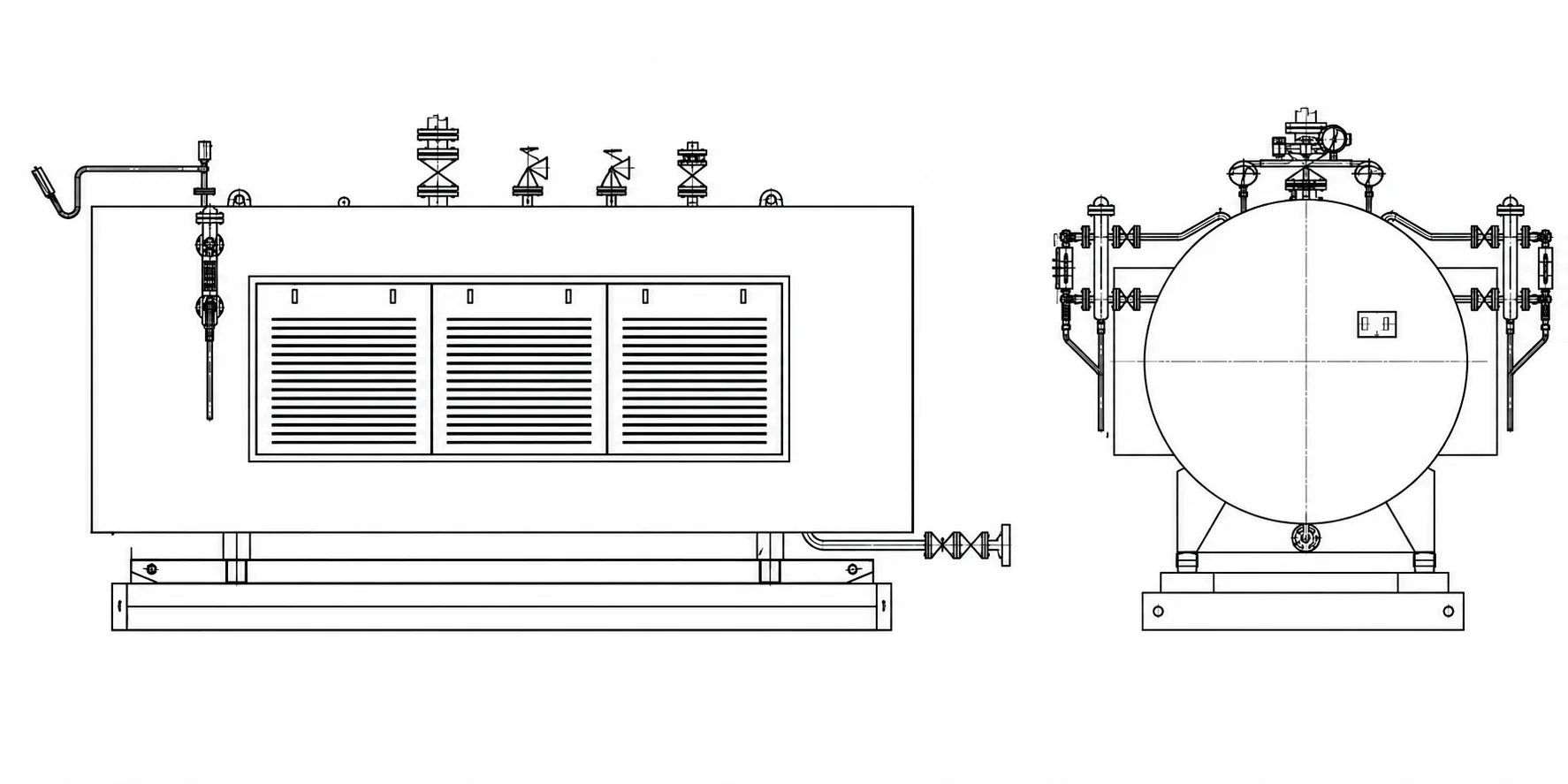wldr-series-electric-steam-boiler-01-boiler-structure-line-drawing
